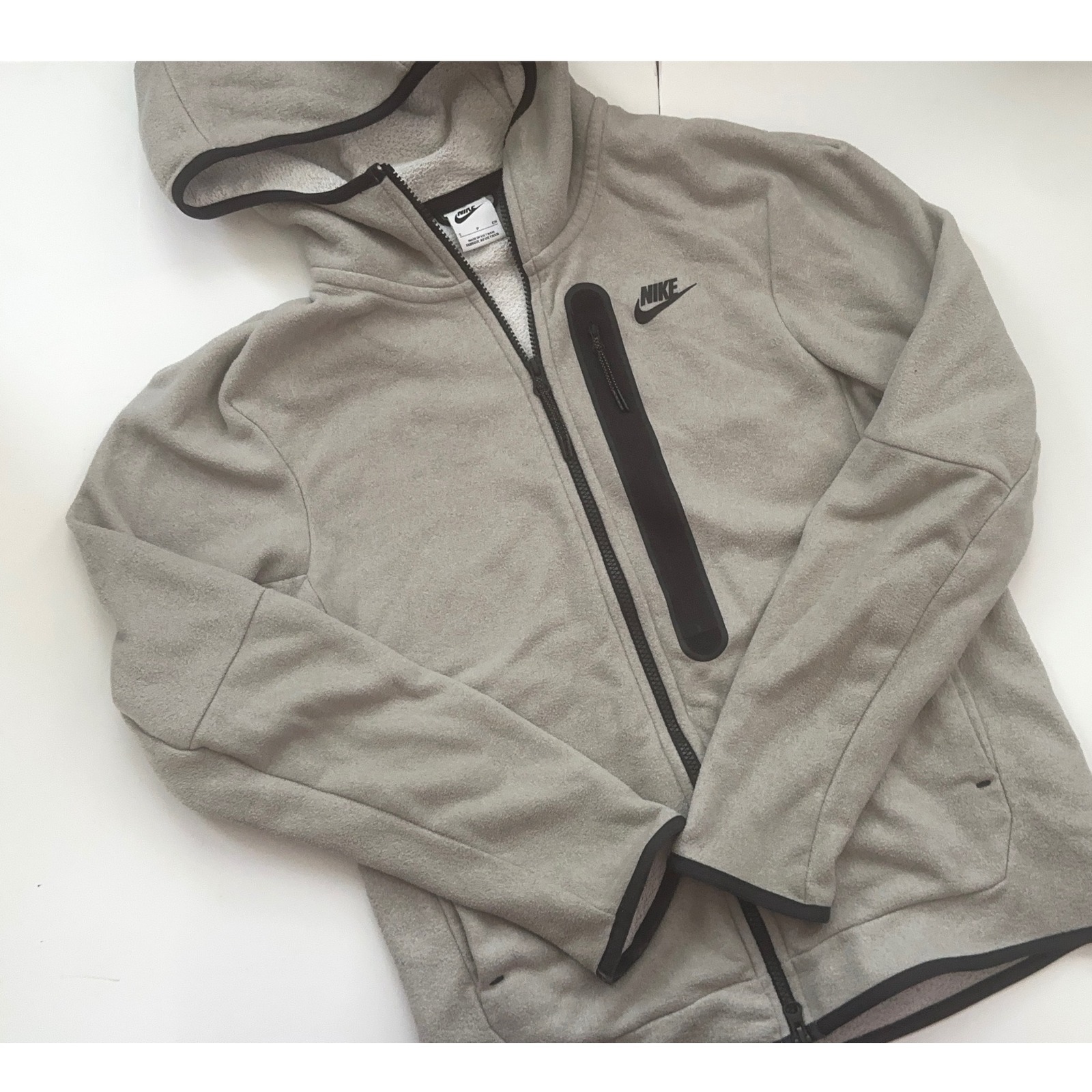 Nike Tech Fleece Full Zip Hoodie Grey Heather Winter Jacket Mens Small S